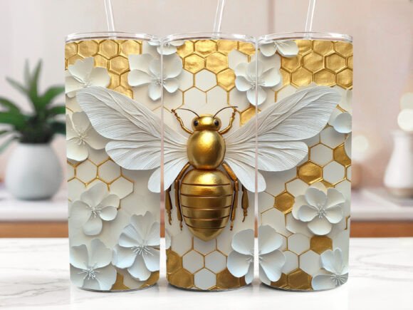 3D Bee Tumbler